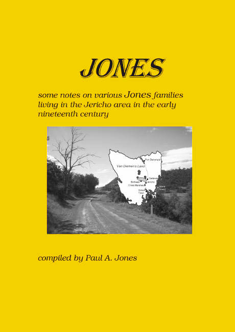 Book cover front - Jones; &copy; Elizabeth Barsham