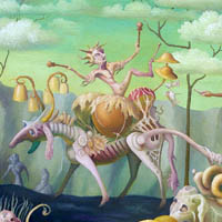 Bandwagon  - oil on canvas  77 cm x 102 cm   