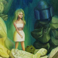 A Child's Guide to Wilderness - oil on canvas 84 cm x 91 cm