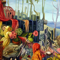 The Garden God - oil on canvas 76cm x 91cm