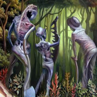 Strangers Came - oil on canvas 66cm x 46cm